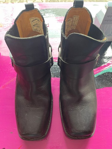 Motorradstiefel aus leder - aus,